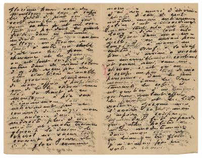 Lot #525 Claude Monet Autograph Letter Signed - Image 2