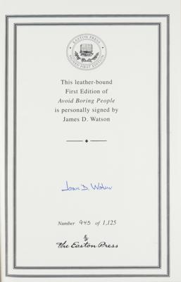 Lot #255 DNA: Watson and Crick (2) Signed Items - Image 2