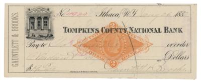Lot #352 Charles Pfizer Endorsed Check - Image 1
