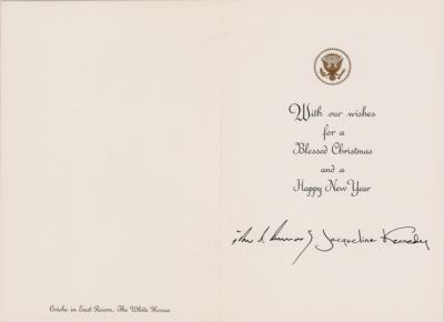 Lot #92 John and Jacqueline Kennedy 1963 Christmas