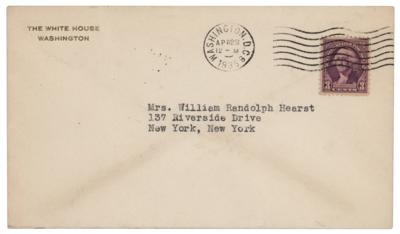 Lot #128 Eleanor Roosevelt: The first lady to Mrs. William Randolph Hearst: 