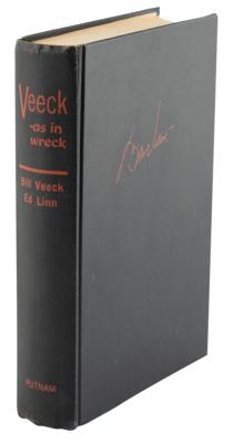 Lot #922 Bill Veeck Signed Book - Image 3
