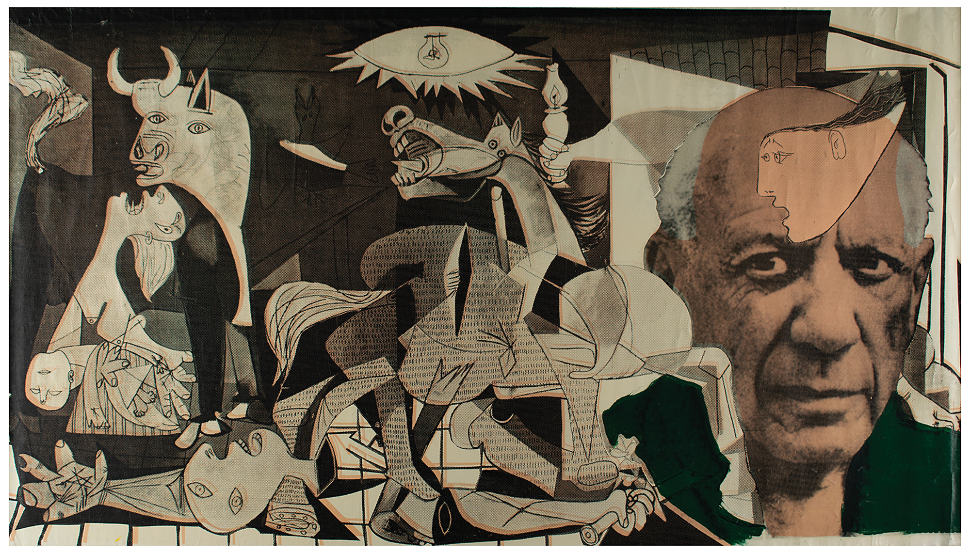 Lot #545 Pablo Picasso: Steve Kaufman Signed Silkscreen - Image 1