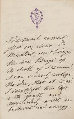 Lot #332 Ferdinand von Mueller Autograph Letter Signed - Image 1