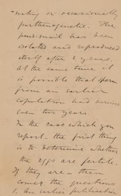 Lot #313 Ray Lankester: The invertebrate expert weighs in on snail sex: 