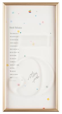 Lot #8036 Steve Jobs Signed Apple 5-Year Service