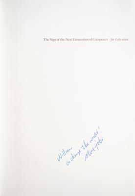 Lot #8031 Steve Jobs Signed NeXT Logo Booklet - Image 1
