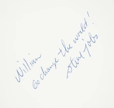 Lot #8031 Steve Jobs Signed NeXT Logo Booklet - Image 3