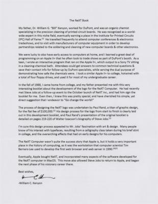 Lot #8031 Steve Jobs Signed NeXT Logo Booklet - Image 8