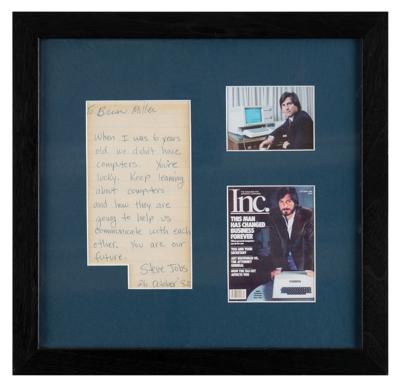 Lot #8029 Steve Jobs Autograph Note Signed - Image 2