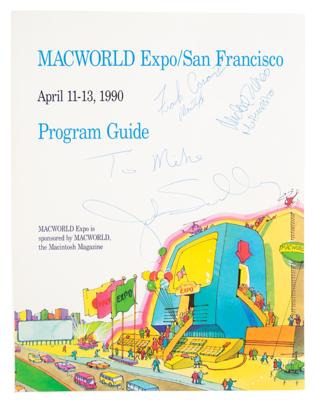 Lot #8045 John Sculley Signed Macworld Expo Program - Image 1