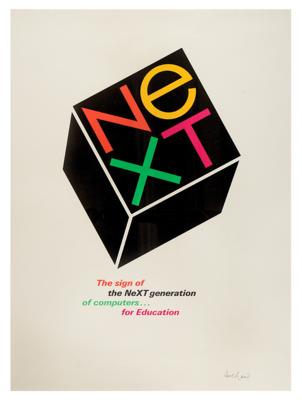 Lot #8032 Steve Jobs: 1986 NeXT Poster