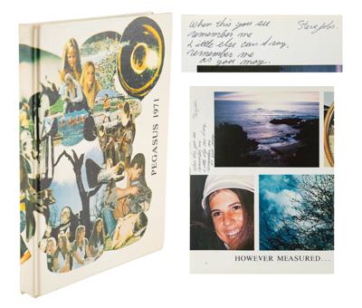 Lot #8018 Steve Jobs Signed 1971 High School Yearbook - Image 1