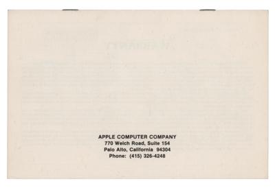 Lot #8023 Steve Jobs: Original 1976 Apple-I Cassette Interface Manual - Image 5