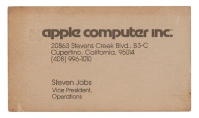 Lot #8026 Steve Jobs Apple Business Card (c. 1978-79) - Image 1