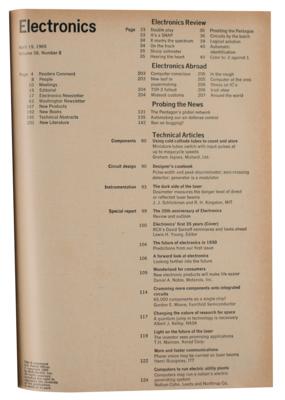 Lot #8008 Gordon Moore: 'Cramming More Components onto Integrated Circuits' (Moore's Law) in Electronics (April 19, 1965) - Image 2