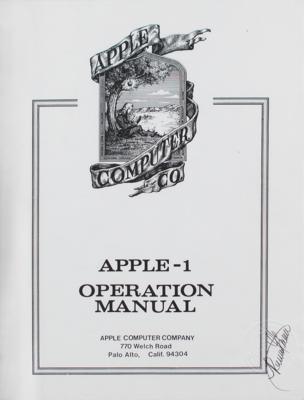 Lot #8024 Apple-1 Computer Operating Manual Page Proofs Signed by Ron Wayne - Image 1