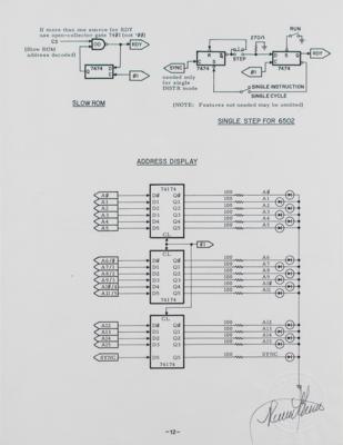 Lot #8024 Apple-1 Computer Operating Manual Page Proofs Signed by Ron Wayne - Image 9