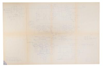 Lot #8015 Allan Alcorn: Original Space Race Hand-Drawn Schematics (c. 1973) - Image 8