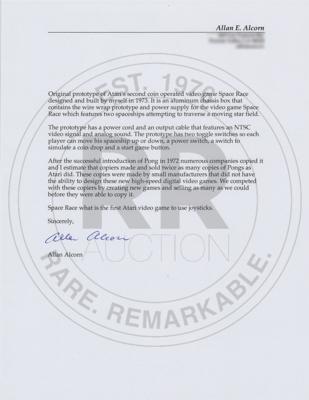 Lot #8016 Allan Alcorn: Atari Space Race Original Prototype - Image 11