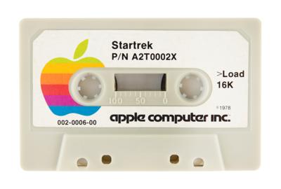 Lot #8049 Apple-Produced 1978 Star Wars/Star Trek Game Cassette - Image 1