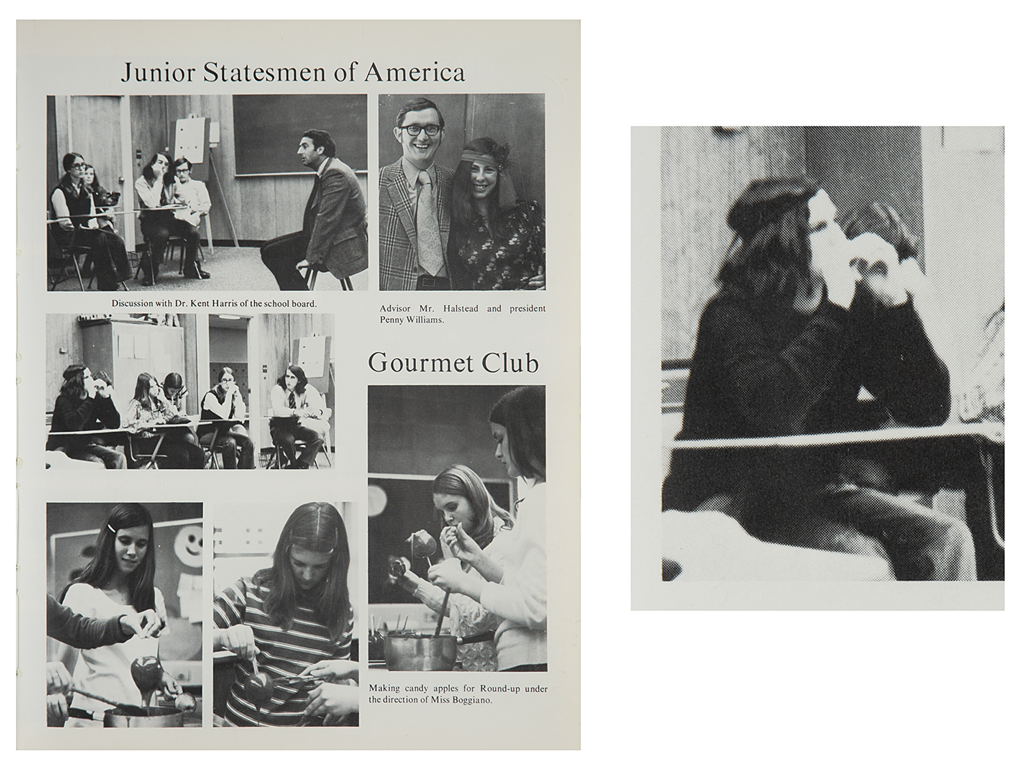 Lot #8019 Steve Jobs (2) Candid Photographs as a College Freshman with 1972 High School Yearbook - Image 3