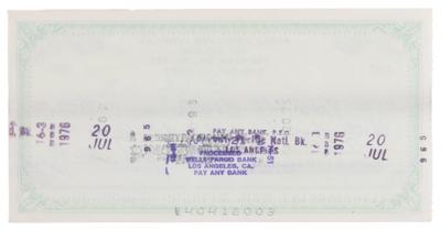 Lot #8020 Steve Jobs and Steve Wozniak Signed 1976 Apple Computer Check - Image 5