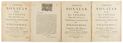 Lot #772 William Boyce Signed Sheet Music - Image 2