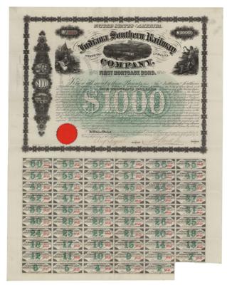 Lot #464 Samuel J. Tilden Signed Mortgage Bond - Image 3