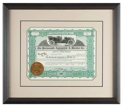 Lot #419 Portsmouth Automobile & Machine Stock Certificate - Image 2