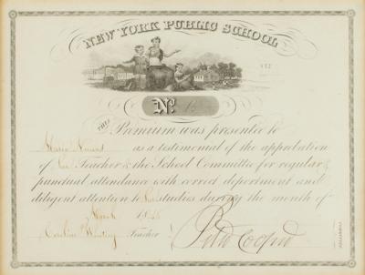 Lot #261 Peter Cooper Document Signed - Image 2