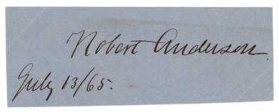Lot #511 Robert Anderson Signature - Image 1