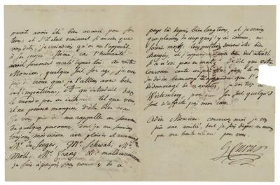 Lot #264 Georges Cuvier Autograph Letter Signed - Image 2