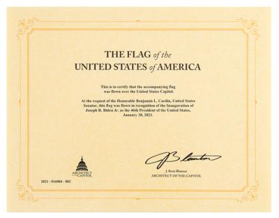 Lot #31 Joe Biden 2021 Inauguration Flag - Image 2