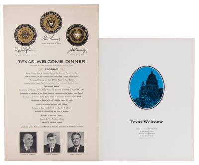 Lot #91 John F. Kennedy: Texas Welcome Dinner