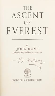 Lot #311 Edmund Hillary and Tenzing Norgay (2) Signed Items - Image 1