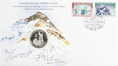 Lot #311 Edmund Hillary and Tenzing Norgay (2) Signed Items - Image 2