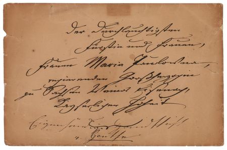 Lot #710 Johann Wolfgang von Goethe Hand-Addressed Envelope - Image 1