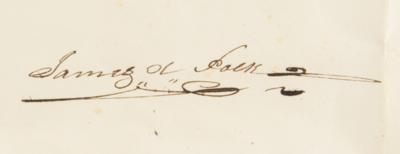 Lot #14 James K. Polk and James Buchanan Document Signed as President and Secretary of State - Image 2