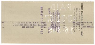 Lot #867 Bruce Lee Signed Check - Image 2