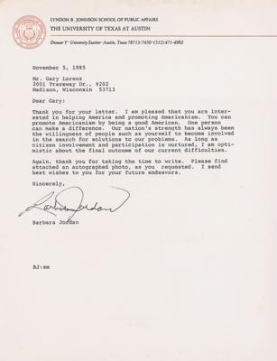 Lot #334 Barbara Jordan: 