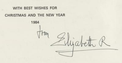 Lot #278 Elizabeth, Queen Mother Signed Christmas Card  - Image 2