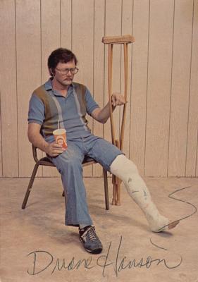 Lot #657 Duane Hanson Signed Postcard - Image 1