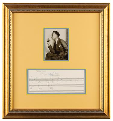 Lot #724 Noel Coward Autograph Musical Quotation Signed - Image 1