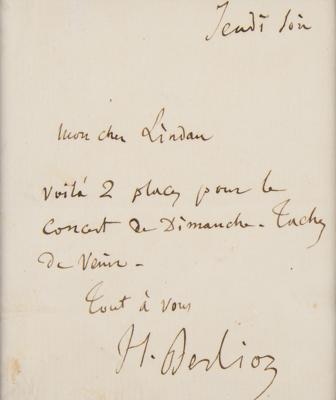 Lot #753 Hector Berlioz: 