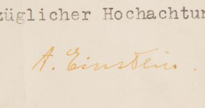 Lot #176 Albert Einstein: 