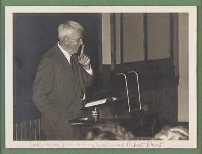 Lot #729 Robert Frost Signed Photograph - Image 1