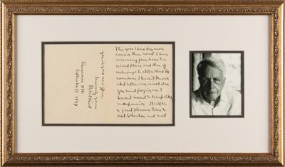 Lot #709 Robert Frost: Frost writes from NH's White Mountains: 