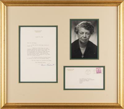 Lot #110 Eleanor Roosevelt: With the threat of war looming, the First Lady urges the 