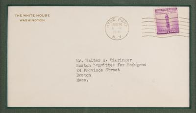 Lot #110 Eleanor Roosevelt: With the threat of war looming, the First Lady urges the 